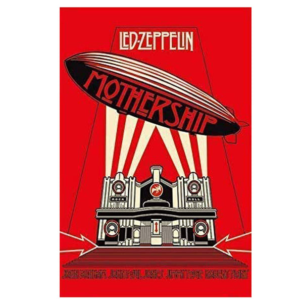 Led Zeppelin Mothership Red Poster