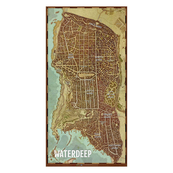 D&D Waterdeep Map Game Mat