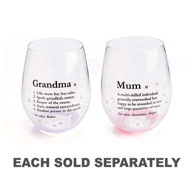 Definition Stemless Wine Glass