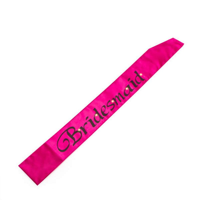 Hot Pink Flashing Sashes