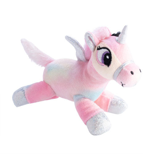 Unicorn Tie Dye Plush Keychain with Sound