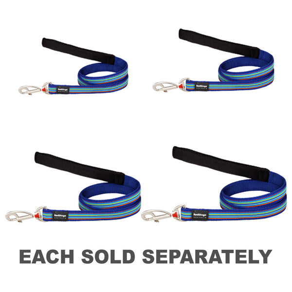 Dog Lead with Horizontal Stripes (Navy)