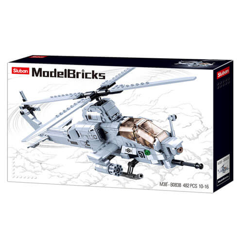 Model Bricks Ah-1Z Attack Helicopter 482pcs