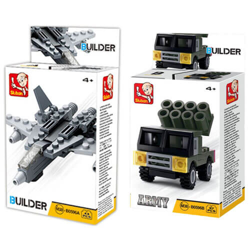 Sluban Builder Army Construction Set (4 Designs)