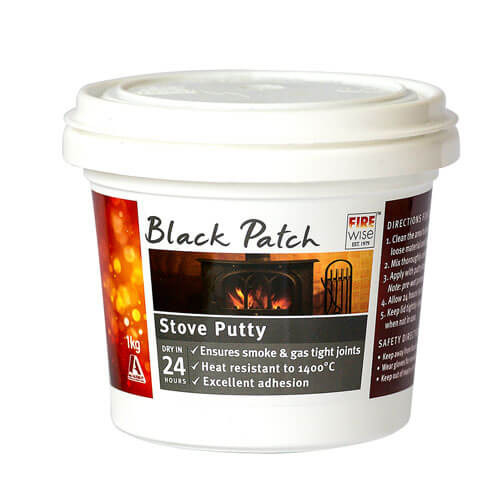 RubbedIn Black Patch Stove Putty