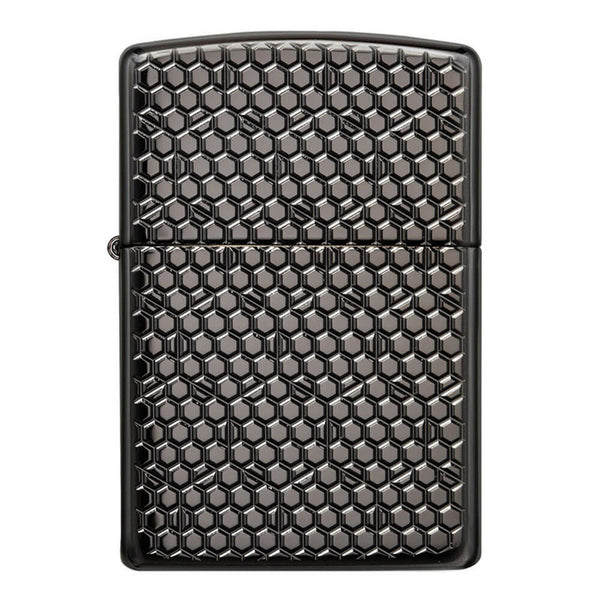 Zippo Honeycomb Armor Black Ice Lighter