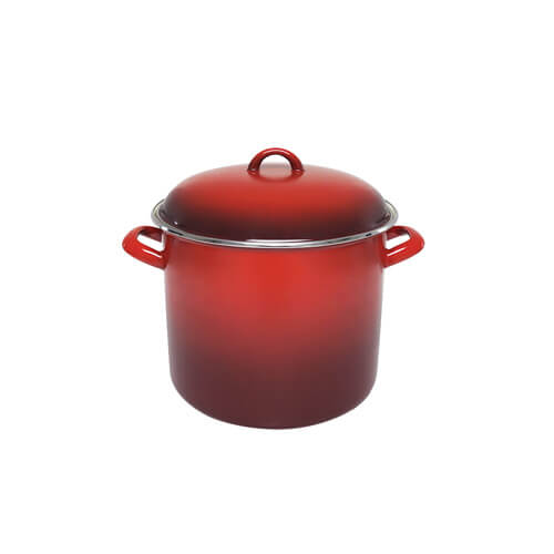 Chasseur Enamel Stock Pot (Red)