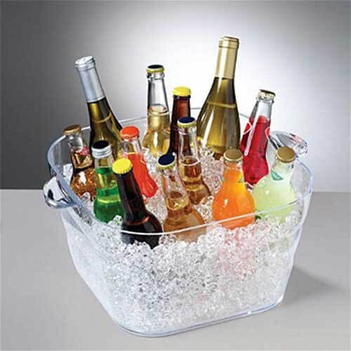 Serroni Unbreakables Square Party Tub Ice Bucket