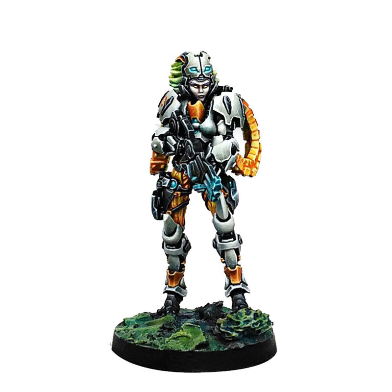 Infinity NA2 Spiral Corps Miniatures Neema Saatar (Spitfire)