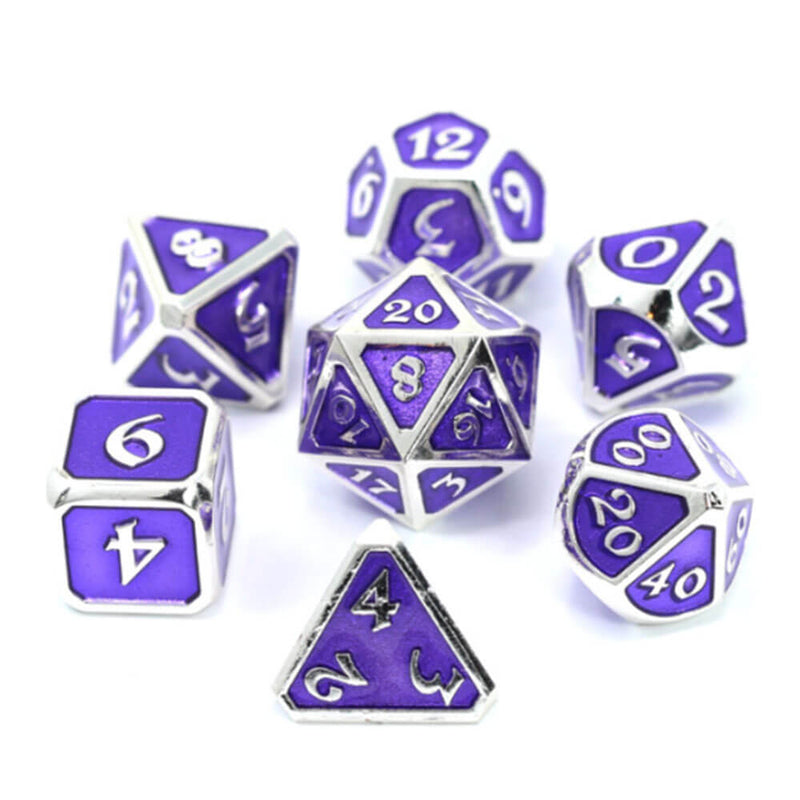 Dice Metal Set Polyhedral Mythica