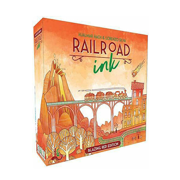 Railroad Ink Blazing Red Edition Board Game