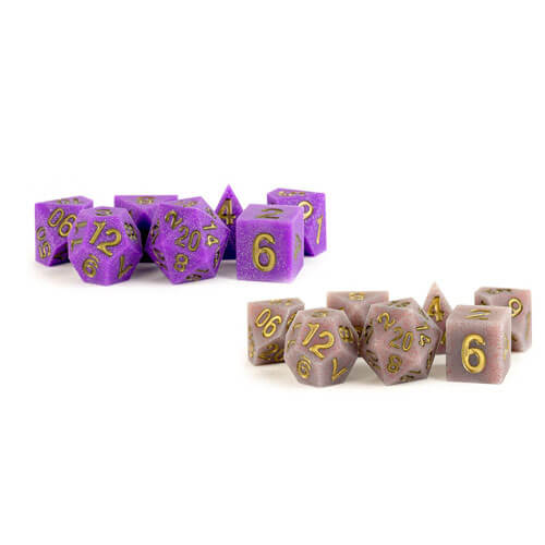 MDG Sharp Edge Silicone Rubber Dice Set