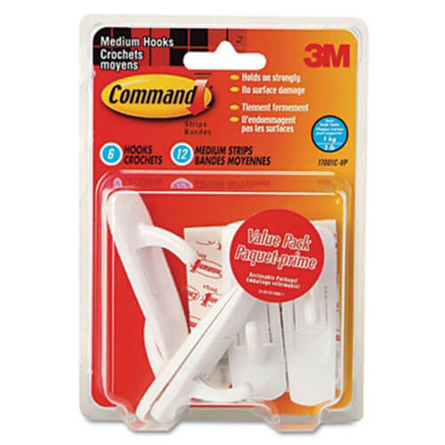 Command Value Pack Hooks (6 Hooks/12 Strips)