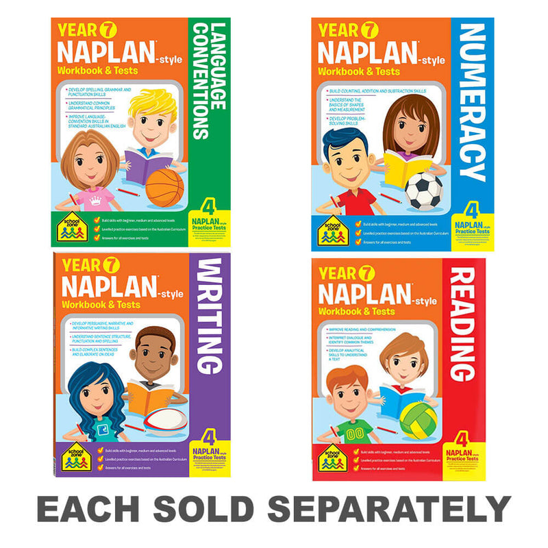 Schoolzone Naplan Year 7 Workbook and Tests