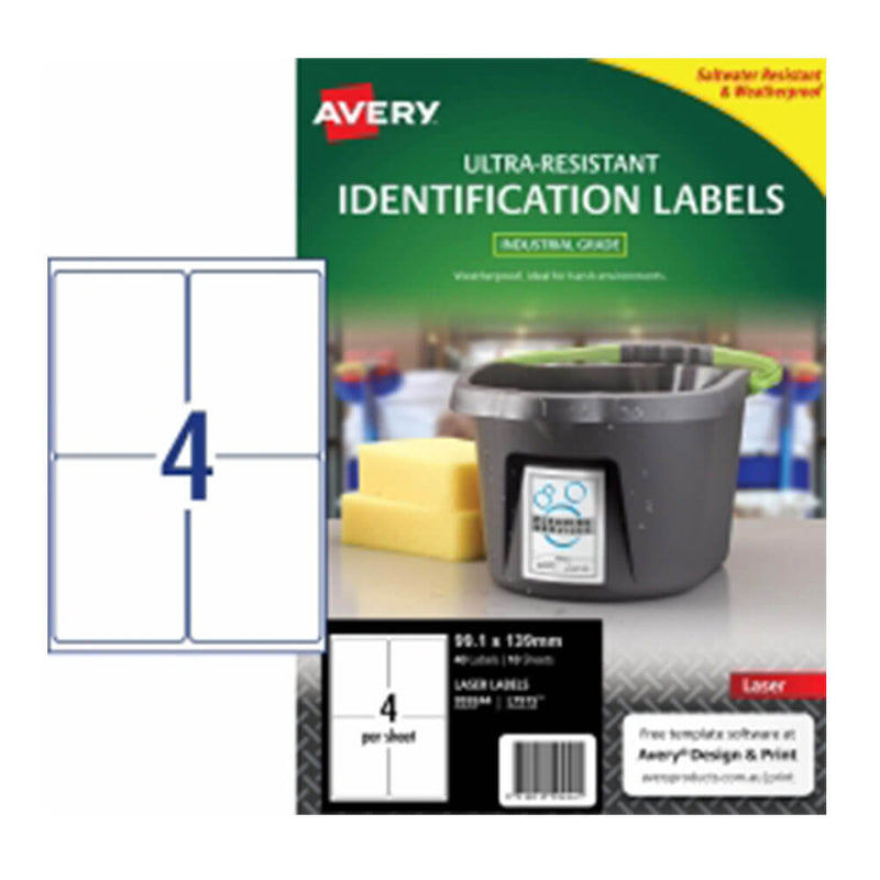 Avery Ultra Resistant Laser Label 10pk