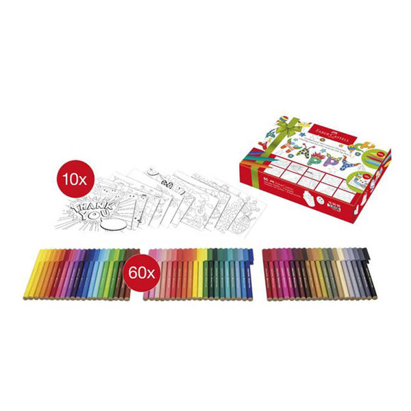 Faber-Castell Connector Pens with Greeting Card Set (60pk)