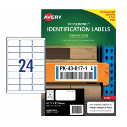 Avery Triplebond Laser Label 10pk