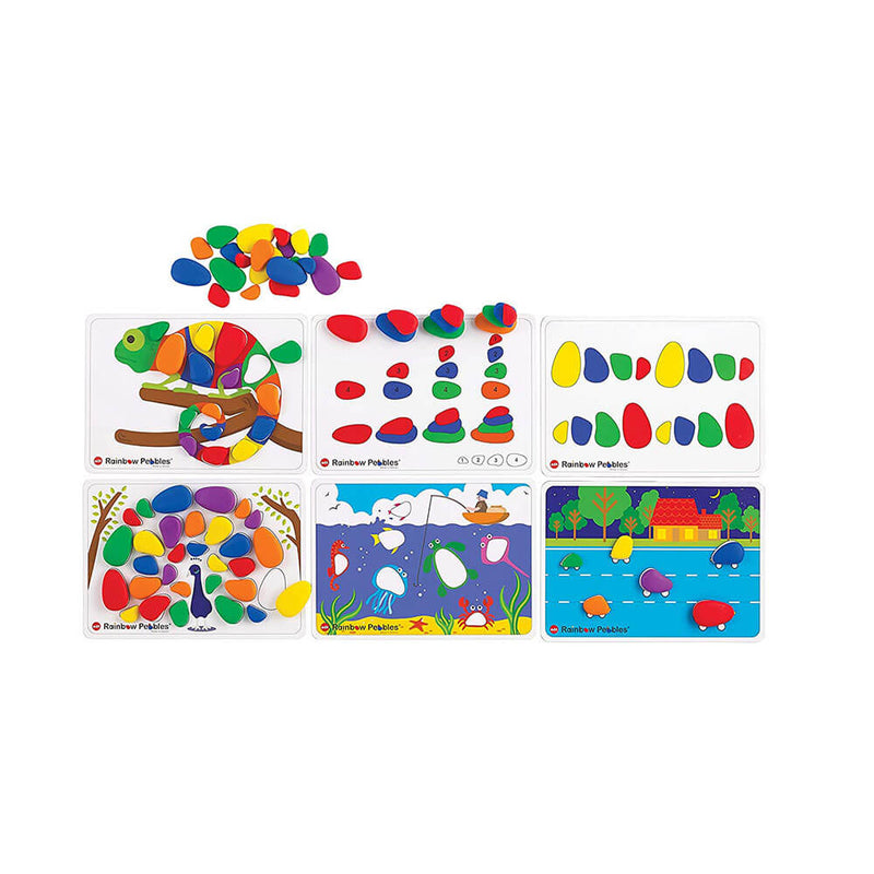 EDX Rainbow Pebbles Activity Set