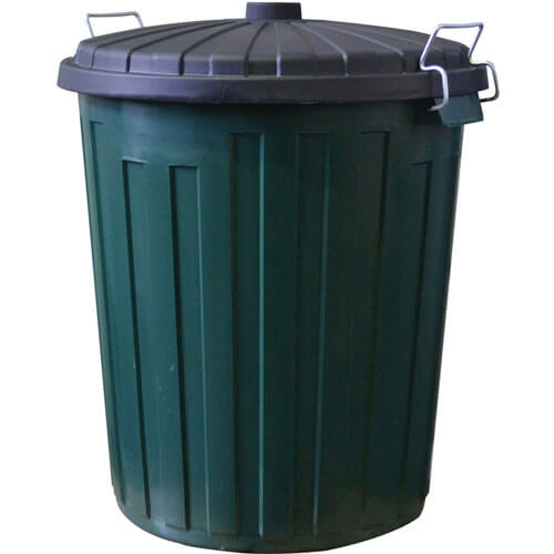 Italplast Garbage Bin Green/Black