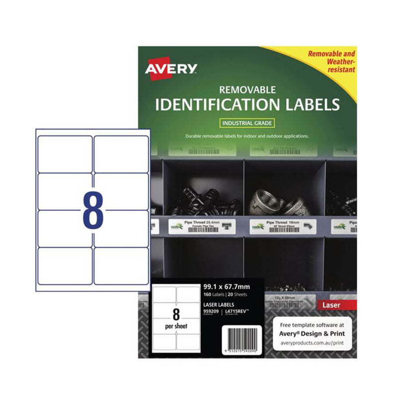 Avery Heavy-duty Removable Label A4