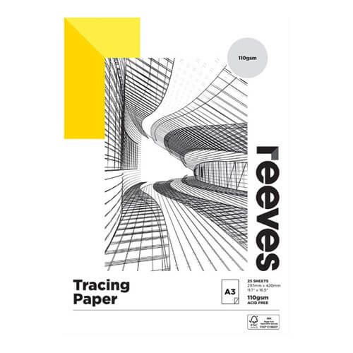 Reeves Tracing Paper Pad 65gsm (25 sheets)