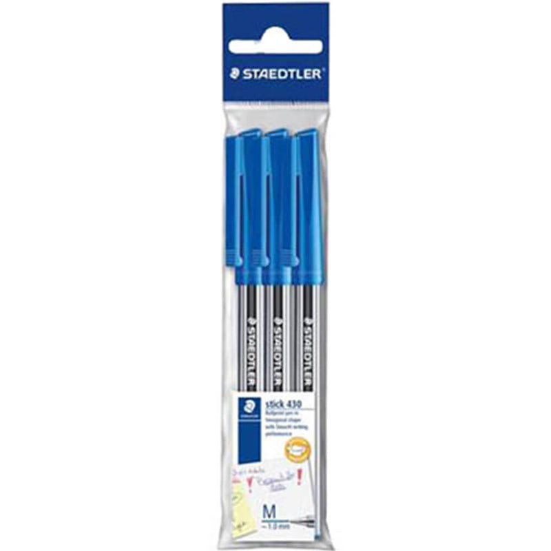 Staedtler Stick Ballpoint Pen 3pk