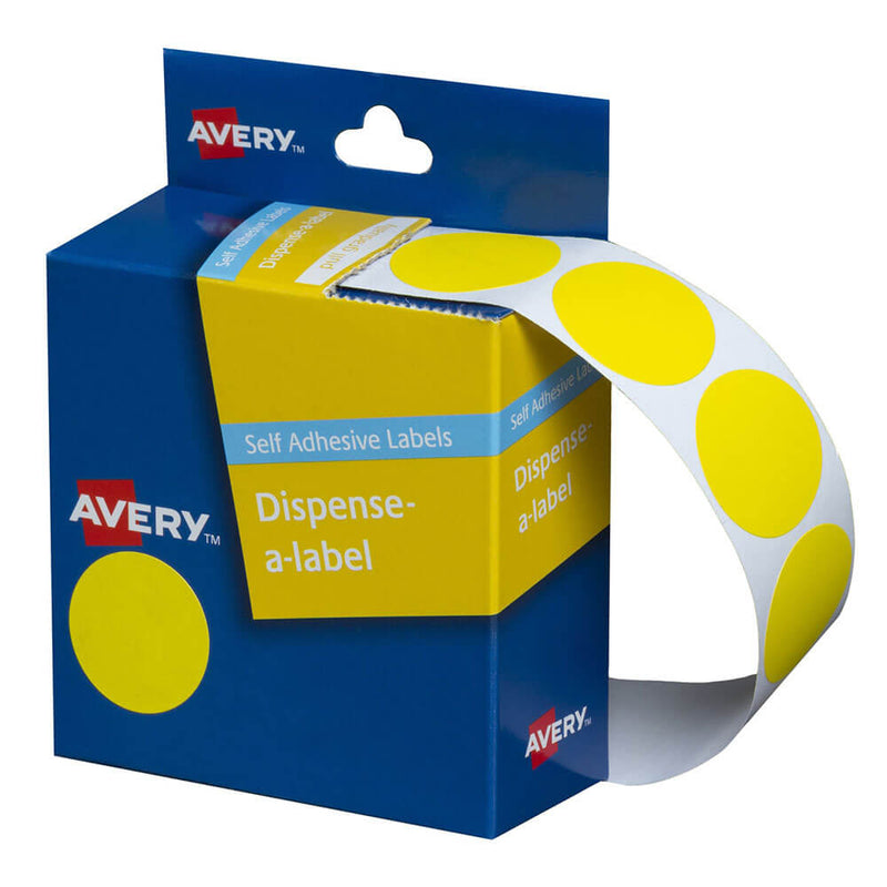 Avery Self-Adhesive Dot Labels 24mm (500pcs)