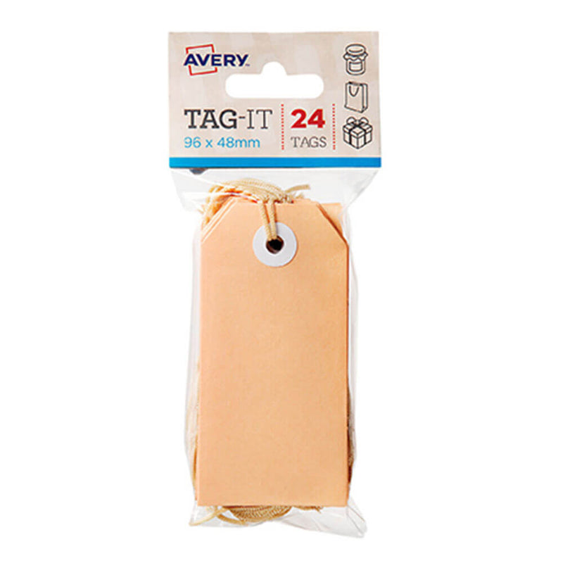 Avery Tags with String 24pk (96x48mm)