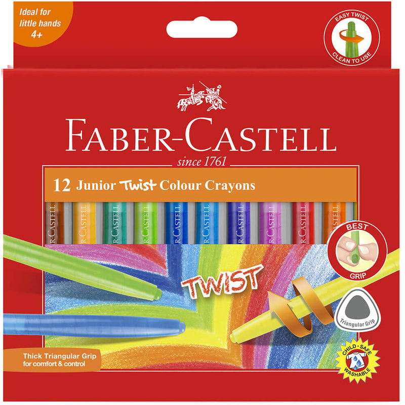 Faber-Castell Twistable Crayons 12pk (Assorted)