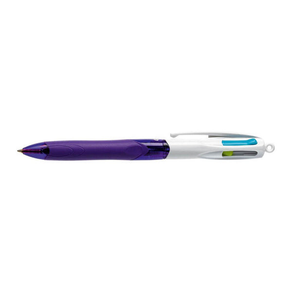 Bic 4 Colours Grip Fashion Retractable Ballpoint (Box of 10)