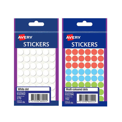 Avery 12mm Dot Label (Pack of 10)